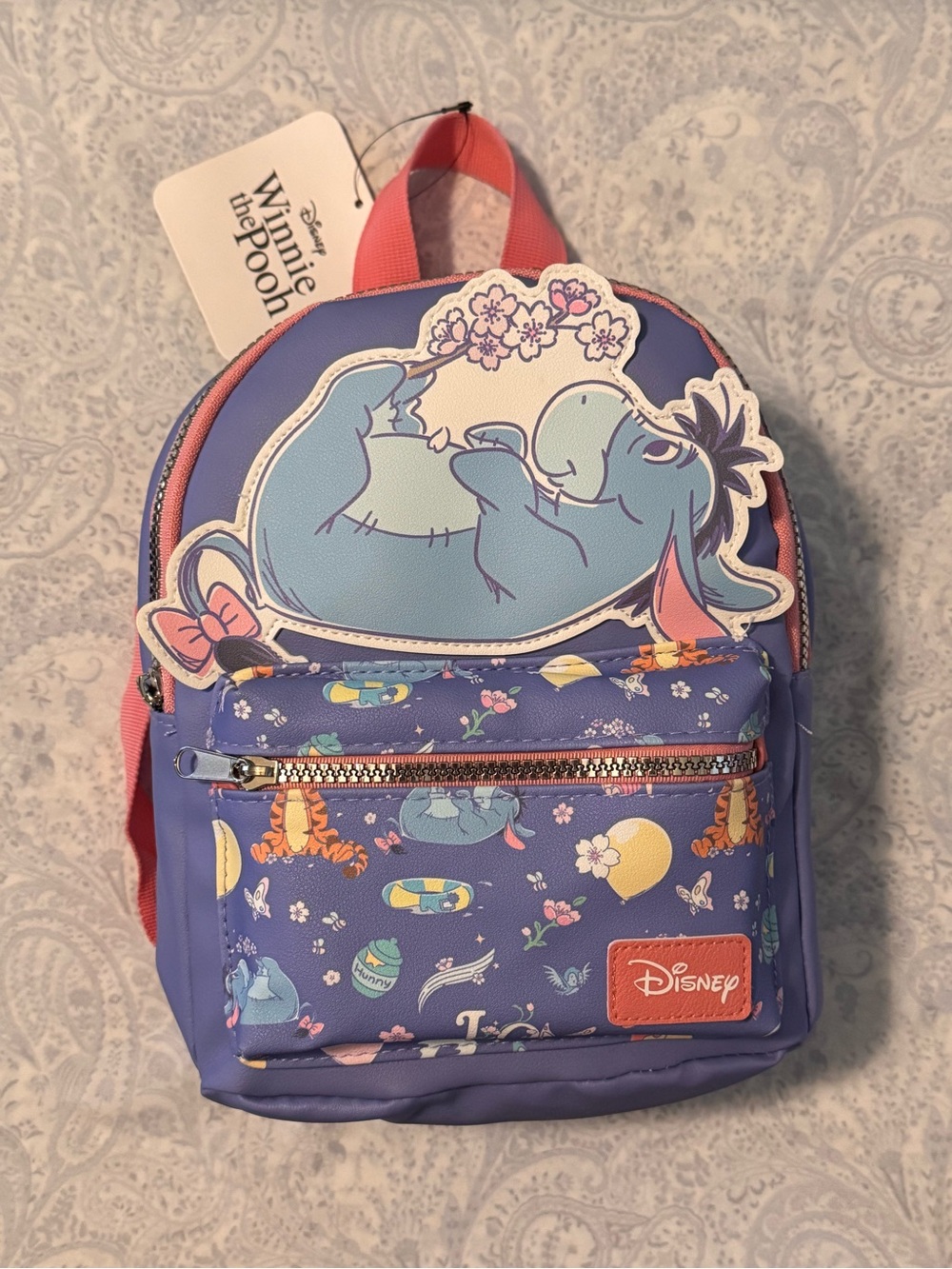 Disney Eeyore of Winnie the Pooh Mini Faux Pebbled Leather Backpack